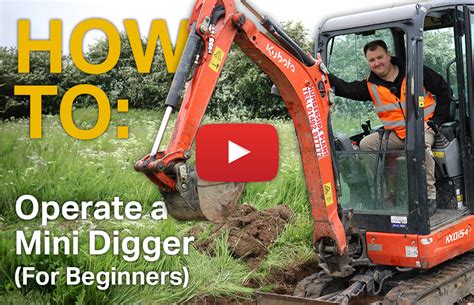 operate mini excavator|mini excavator training for beginner.